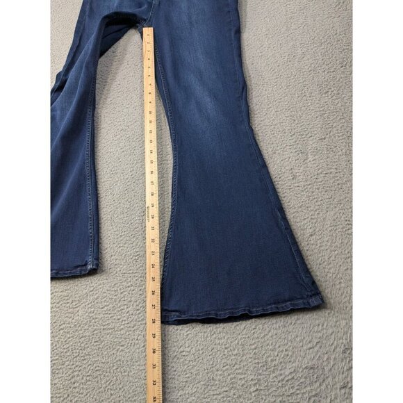 BKE Parker Super Flare Jeans Womens 27 x 29.5 (Meas 29x28) Universal Fit Blue - Picture 7 of 12